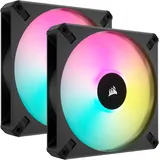 Corsair AF Series iCUE AF140 RGB Elite Dual Fan Kit, schwarz, LED-Steuerung, 140mm, 2er-Pack (CO-9050156-WW)