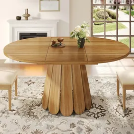 stilvora Esstisch 118 x 76 x 118 cm braun