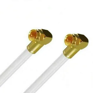 Sat Kabel Fritz!Box Cable Vodafone Kabel Kabelanschluss Anschlusskabel Satkabel Koaxkabel TV Kabel Satanschlusskabel Fernsehkabel Full HD 4K 8K UHD 7mm 135dB (15 Meter, Gold Winkel-Winkel)