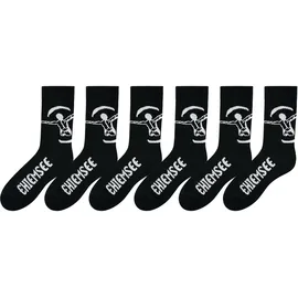 Chiemsee Freizeitsocken 6 Paar Schwarz 39-42