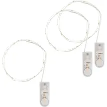 VBS Mini-Lichterkette LED 3er-Pack 10 LEDs Weiß