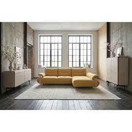 KAWOLA Ecksofa ANISSA gelb Flachgewebe