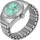 ICE-Watch Chouchou Silberfarben/Türkis Edelstahl 15 mm 025515