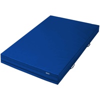ALPIDEX Weichbodenmatte Matte Turnmatte Fallschutz 200 x 100 x 20 cm mit Anti-Rutschboden und Tragegriffen, Farbe:dunkelblau