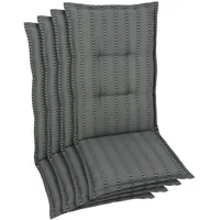 GO-DE Hochlehnerauflage GO-DE, grau (anthrazit), B:50cm H:7cm T:120cm, Baumwolle,