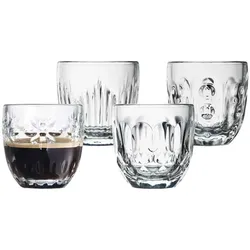La Rochère Espressogläser Facetten 4er Set 100 ml