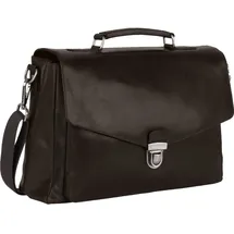 LEONHARD HEYDEN Roma Aktentasche Leder 40 cm Laptopfach schwarz