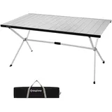 KingCamp Campingtisch Camping Rolltisch Klapptisch Garten Falttisch Alu 146x80cm