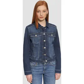 QS Schmal geschnittene Denimjacke in authentischer Waschung - blau - S