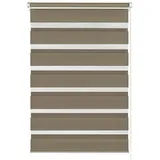 GARDINIA Doppelrollo Easyfix 90 x 220 cm Mocca