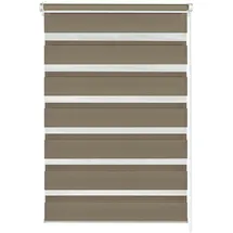 GARDINIA Doppelrollo Easyfix 90 x 220 cm Mocca