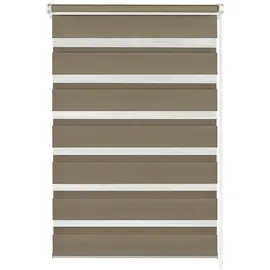 GARDINIA Doppelrollo Easyfix 90 x 220 cm Mocca