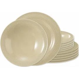 SELTMANN WEIDEN Beat Tafelservice 12-tlg. sandbeige