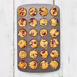 Birkmann Easy Baking, Mini-Muffinform 24-fach, Backform für Mini-Kuchen oder Cupcakes, mit Antihaftbeschichtung und Rezeptcode, 881112