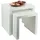 levandeo 2 Satztisch Weiß Holz 44 x 36 x 44 cm