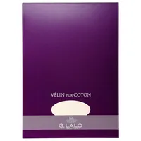 G.LALO 5x Block Vélin pur Coton 50% Hadern DIN