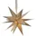 MARELIDA Papierstern December 3D Stern mit Band Weihnachtsstern Faltstern D: 35cm creme