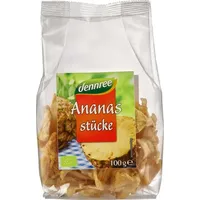 dennree Ananasstücke getrocknet bio 100g