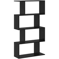 vidaXL Bücherregal 70 x 24 x 129 cm Schwarz