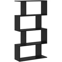 vidaXL Bücherregal 70 x 24 x 129 cm Schwarz