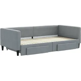 vidaXL Tagesbett 100 x 200 cm Hellgrau