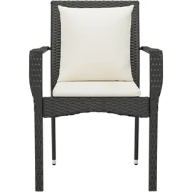 vidaXL Gartenstuhl 59 x 53,5 x 88 cm schwarz 4 St.