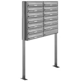 AL Briefkastensysteme 13er Premium Standbriefkasten Silber