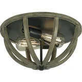 Elstead Lighting Allier 2 Leuchtmittel Eiche grau