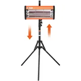 Vevor Infrarot-Härtungslampe, Hand-/Ständer-Doppelnutzung, 2000 W, 0–90 Min. Zeiteinstellung, Auto-Härtungslampe mit automatischer Heizung und Halterung, 32 m2 große Sprüh-/Backkabinenheizungen