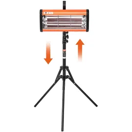 Vevor Infrarot-Härtungslampe, Hand-/Ständer-Doppelnutzung, 2000 W, 0–90 Min. Zeiteinstellung, Auto-Härtungslampe mit automatischer Heizung und Halterung, 32 m2 große Sprüh-/Backkabinenheizungen