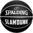 Spalding Basketball Slam Dunk Ball, Black, White Rubber