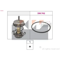 KW Thermostat, Kühlmittel Made in Italy - OE Equivalent  für JEEP FIAT LANCIA CHRYSLER 68253457AA 68147599AA K68147599AC 580 990