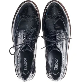 Gabor Schnürschuhe in schwarz - Gr.: 40,5