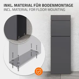 ML-Design Standbriefkasten Anthrazit