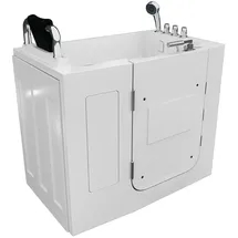 AcquaVapore Sitzbadewanne mit Tür 110 x 68 cm (S08-TH-C-L)