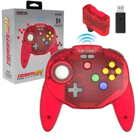 retro-bit Tribute 64 Controller Rot Nintendo Switch