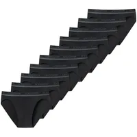 SCHIESSER Rio-Slip Schwarz M 10er Pack