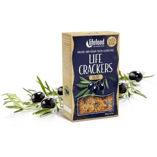 Life Crackers Olive - bio & roh (90 g) (0.09kg)