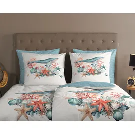 Muller Textil Ocean unifarben Türkis 155 x 220 cm + 2 x 80 x 80 cm