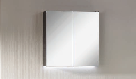 Spiegelschrank - Leuchte L5 - 2 Türen, 60cm breit