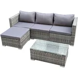 Svita QUEENS Loungeset grau