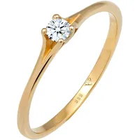 Elli DIAMONDS Verlobung Vintage Diamant (0.06 ct.) 585 Gelbgold Ringe Damen