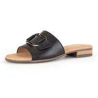 Gabor Pantolette »RHODOS«, Blockabsatz, Sommerschuh, Schlappen mit Schmuckelement Gr. 40, schwarz , 93131850-40