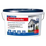 Baufan® Fassadenfarbe STANDARD 5 l Weiß Für Neu- und Renovierungsanstriche