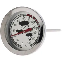 Wellhome Fleischthermometer Ø 5,4 cm Edelstahl weiß