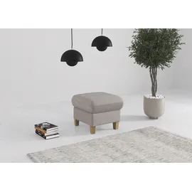 Home Affaire Polsterhocker Glendale 58 x 48 x 58 cm Silber