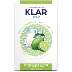 Klar Seifen Klar ́s Buttermilch & Limettenseife, 100 Gramm