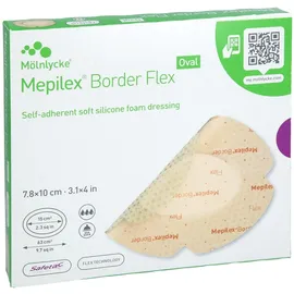 KOHLPHARMA GMBH Mepilex Border Flex Schaumverb.haft.7.8x10 cm oval