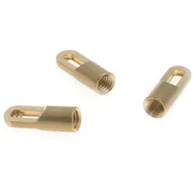 Dietzel Zugkopf-Satz mit Ösen Messing zu Kati-Blitz Compact 6 mm Inhalt 3 Stück