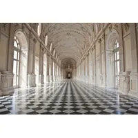 Papermoon Fototapete PAPERMOON "ARCHITEKTUR-VENARIA ROYAL PALACE BAROCK BOGEN SÄULEN", bunt, B:4m L:2,6m, Vlies, Tapeten